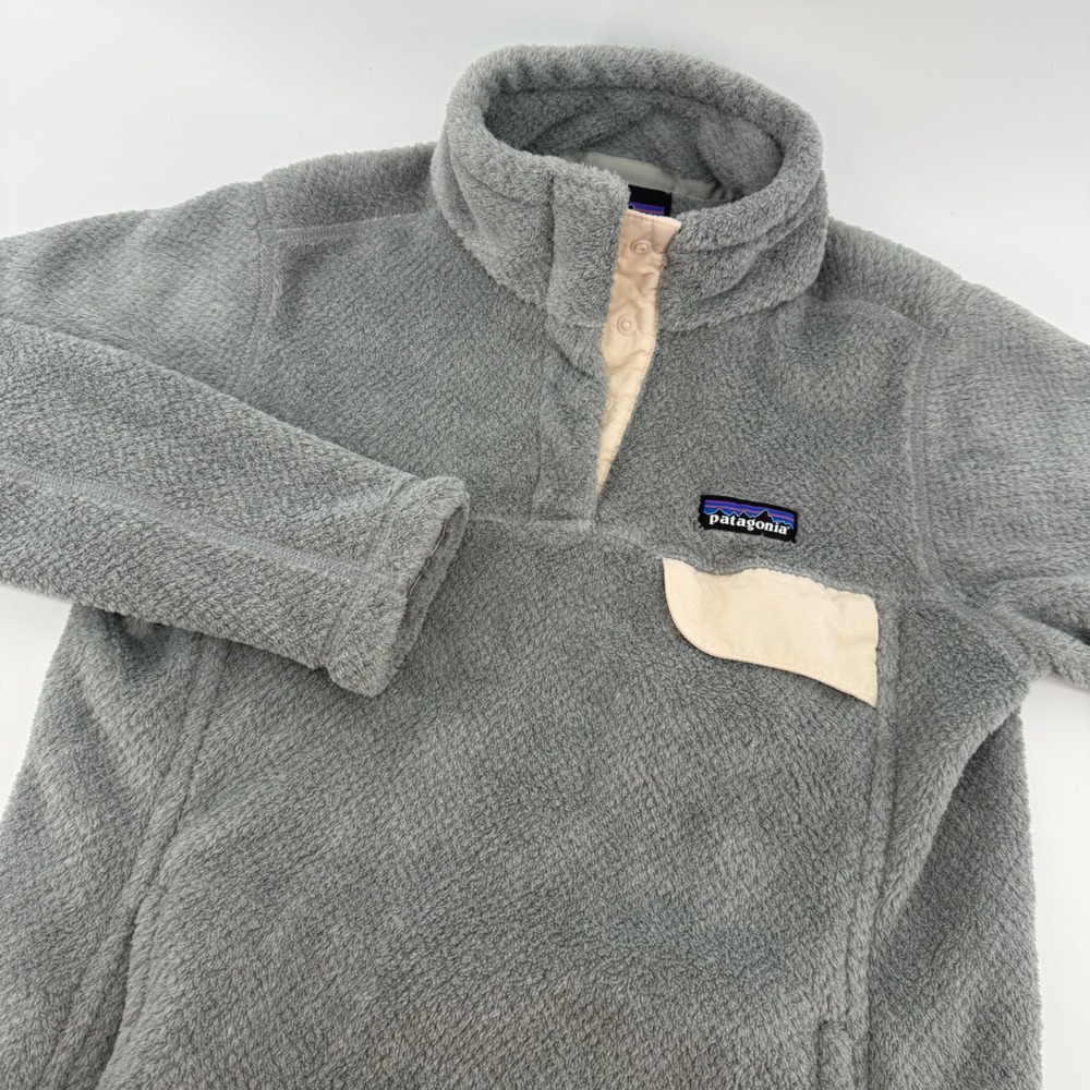 Patagonia Re-Tool Snap-T Pullover Grey Fleece Polartec Jacket Womens Small